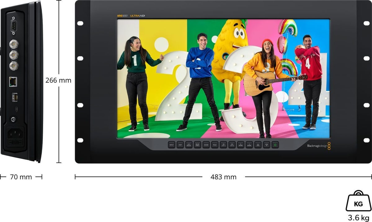 SmartView 4K G3 – Méretek és tömeg