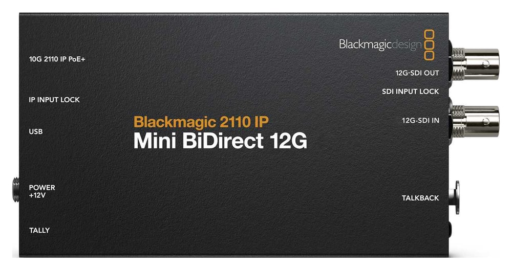 Blackmagic 2110 IP Mini BiDirect 12G – Egy doboz a kamerajelhez és a kommunikációhoz