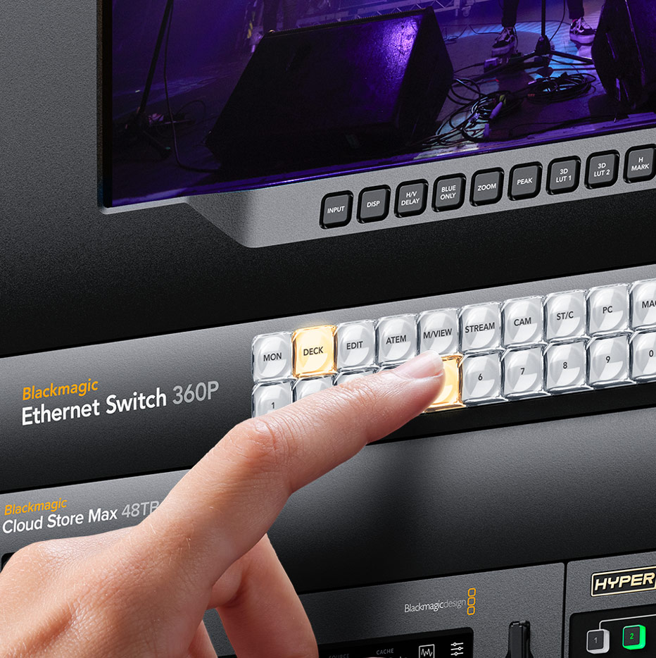 Blackmagic Ethernet Switch 360P – Útválasztás Videohub módra
