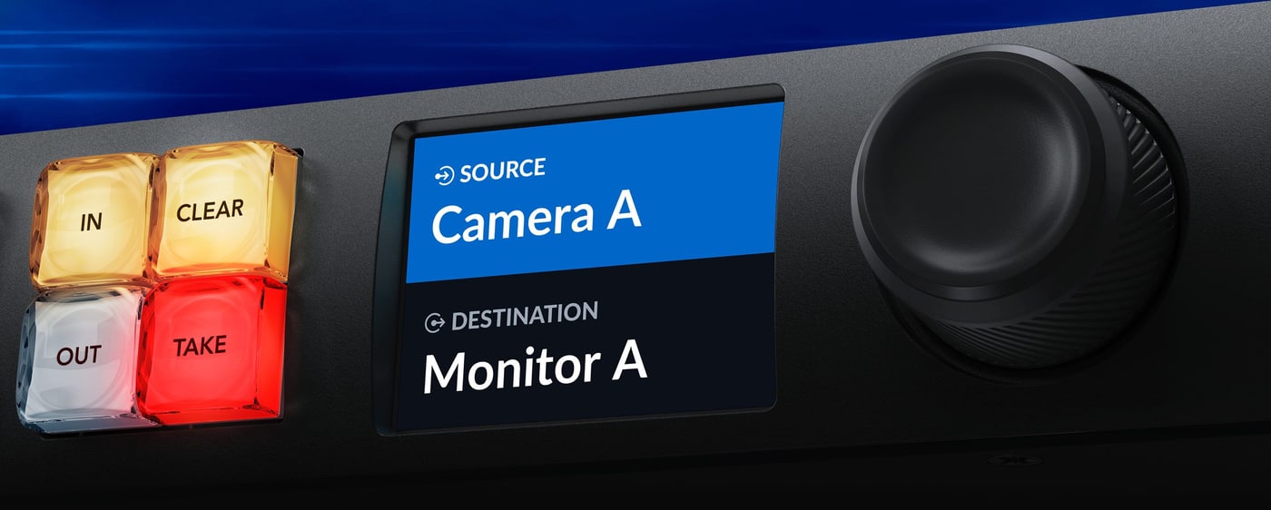 Blackmagic Ethernet Switch 360P – IP-videós routing az előlapról