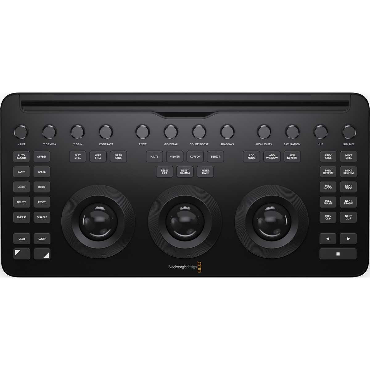 Blackmagic DaVinci Resolve Micro Color Panel felülnézetben