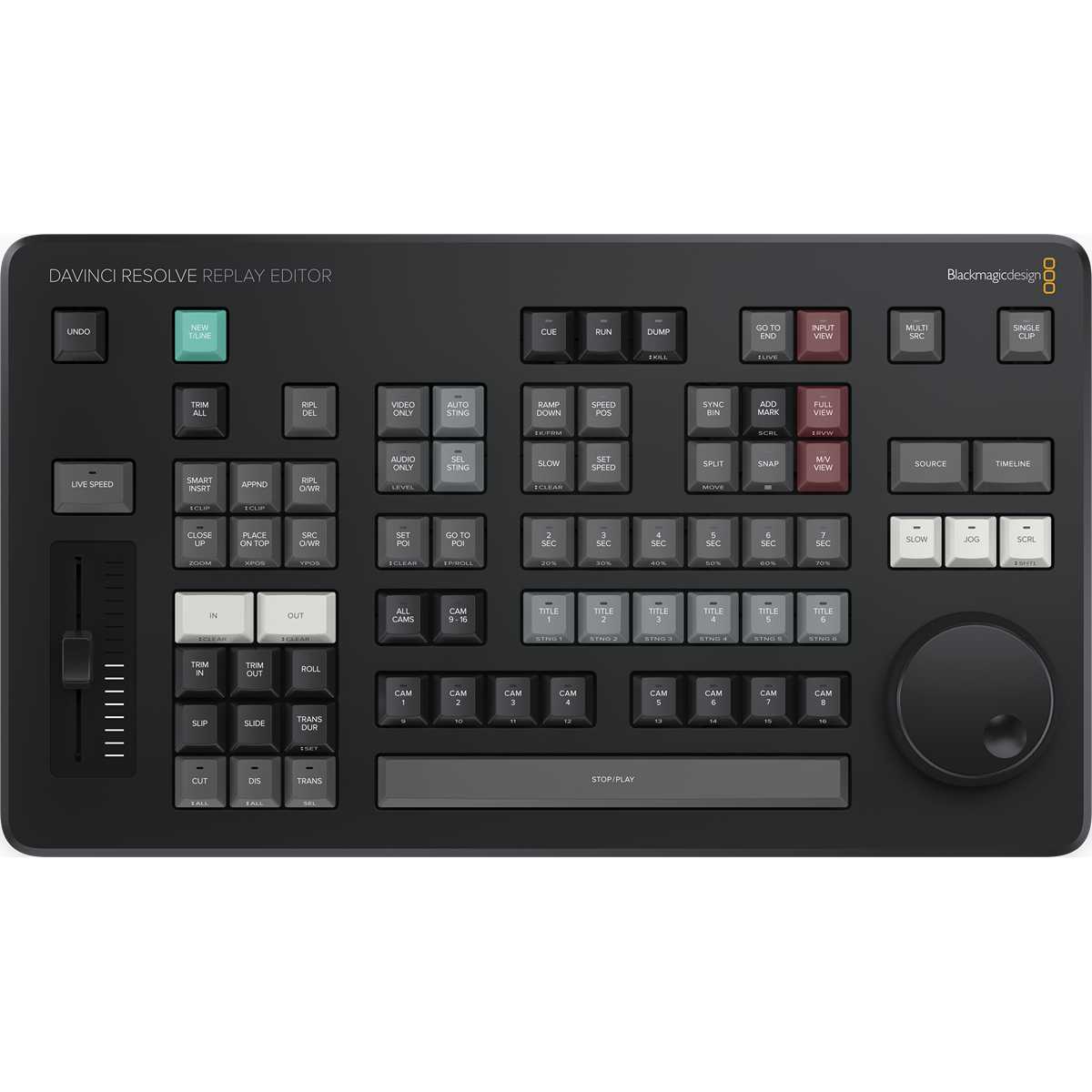 Blackmagic DaVinci Resolve Replay Editor, felülnézet