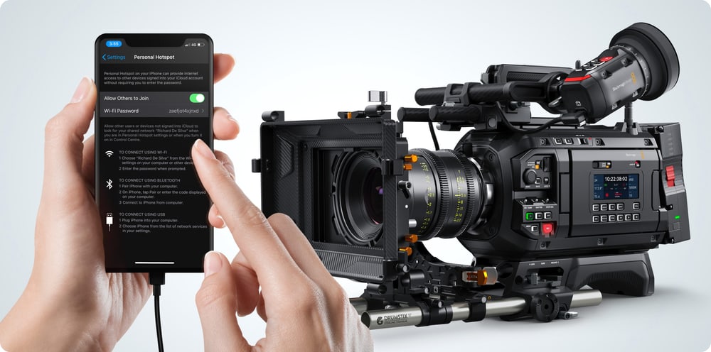 Blackmagic URSA Cine 12K LF + EVF – Hálózat, Blackmagic Cloud és streaming
