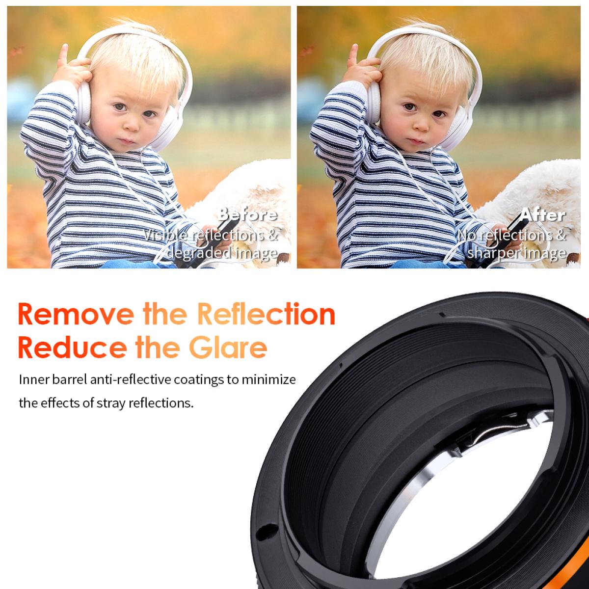 Lens Adapter for PK K Mount Lens to Sony NEX E-Mount with Matting Varnish Design, Sony NEX-3 NEX-3C NEX-3N NEX-5 NEX-5C NEX-5N NEX-5R NEX-5T