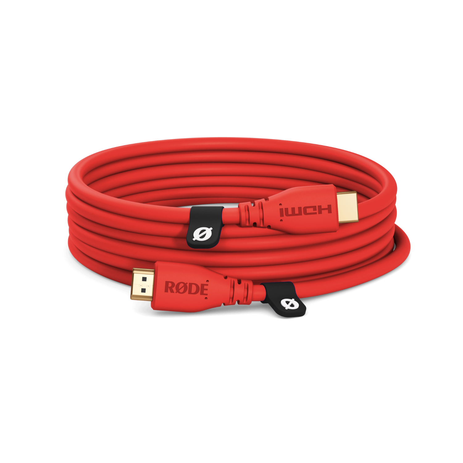 RØDE HDMI kabel 3 m, červený – celkový pohled