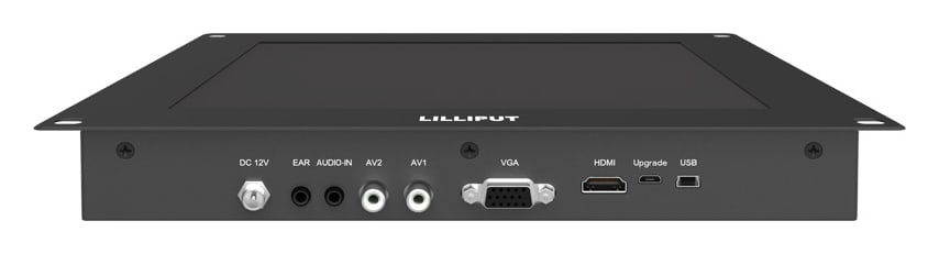 Lilliput TK1010-NP/C – Csatlakozók az alsó élen