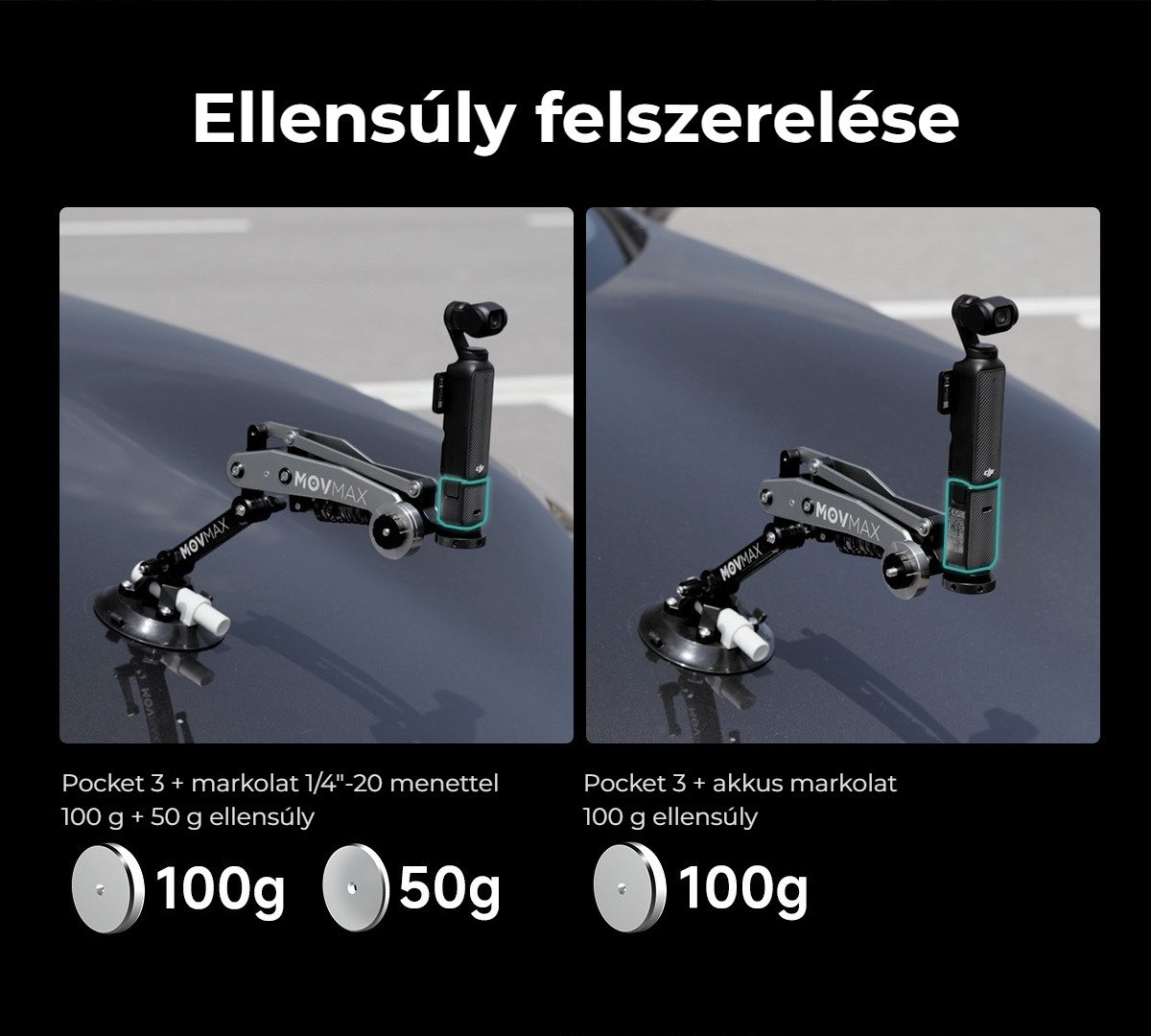 Az ellensúlyok használata