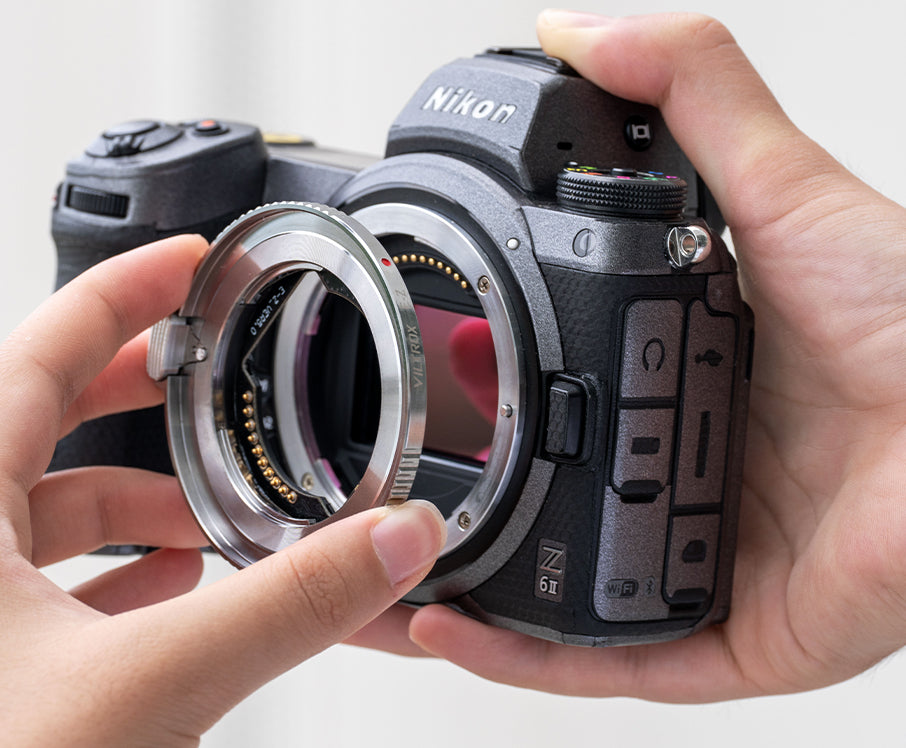 Nasazení adaptéru Viltrox E-Z na Nikon Z