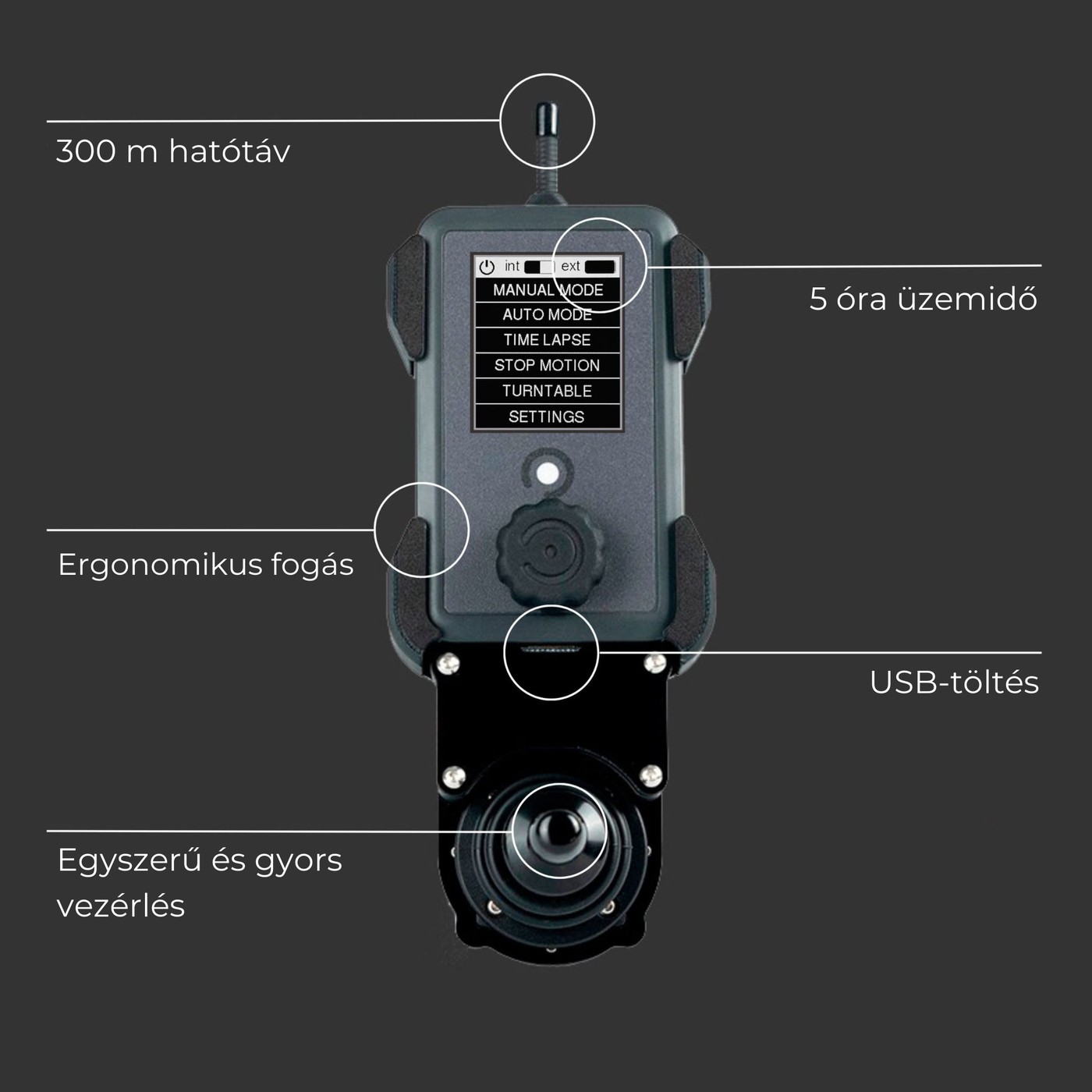Noxon High-Speed Cablecam – Vezeték nélküli távvezérlő