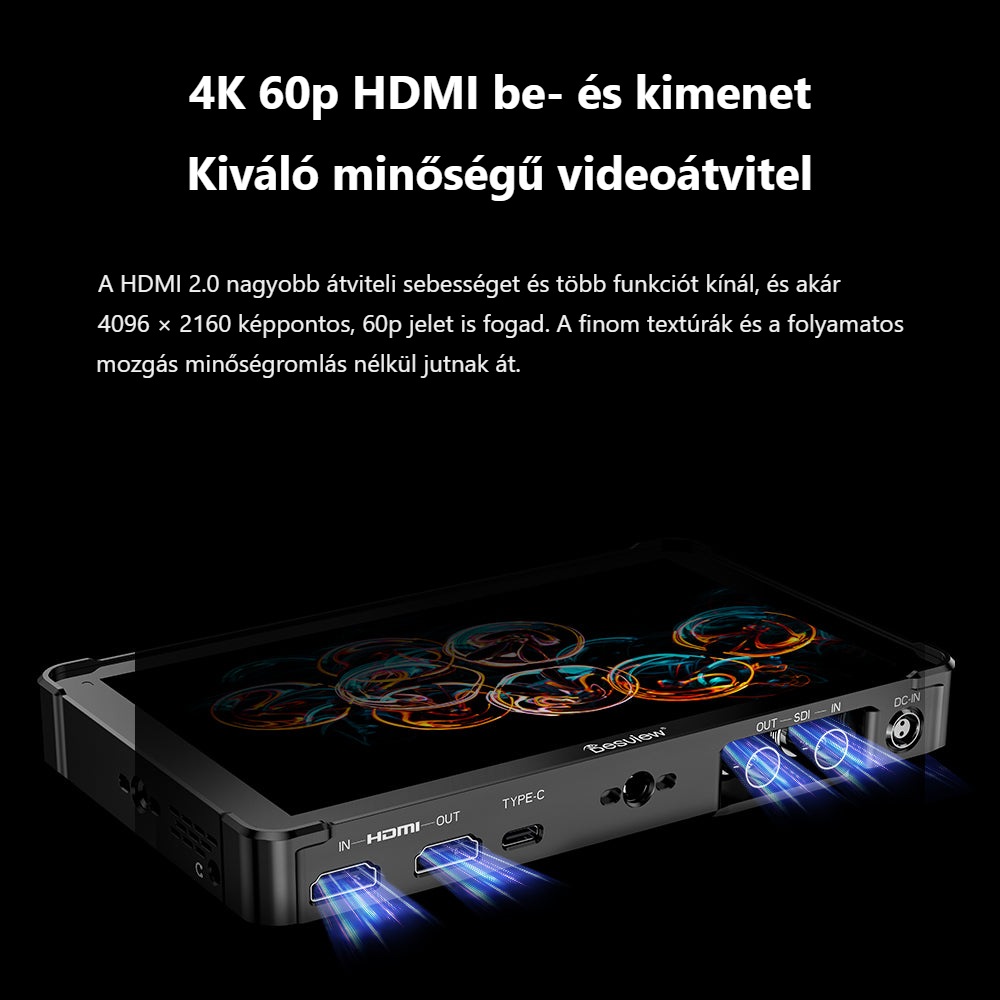 Desview OL7 – HDMI 2.0 akár 4K 60p