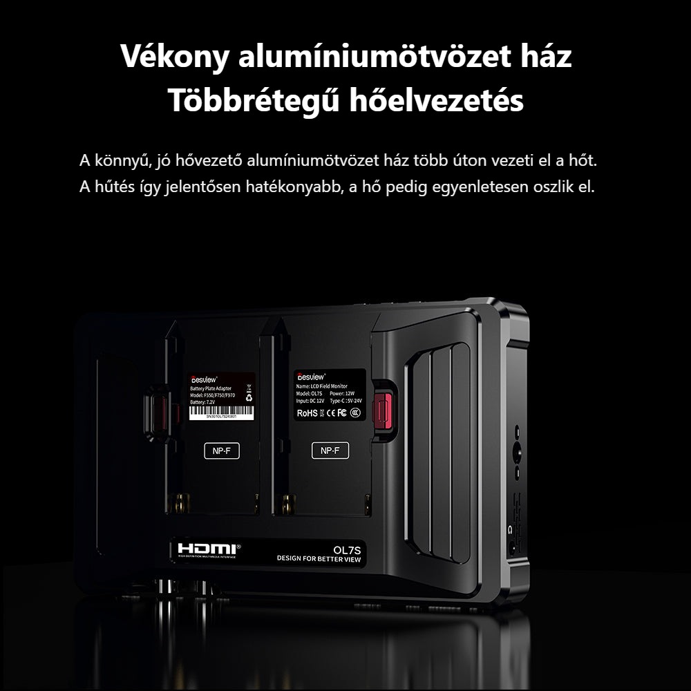 Desview OL7 – Alumíniumötvözet ház