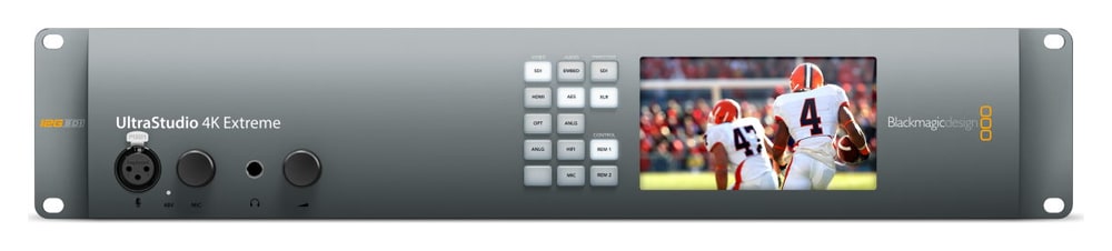 Blackmagic Design UltraStudio 4K Extreme 3 – Előlap LCD kijelzővel és gombokkal