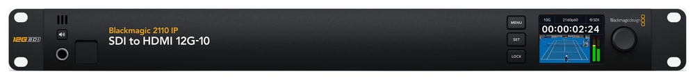 Blackmagic 2110 IP SDI to HDMI 12G-10 – Kép, hang és kalibrálás ellenőrzése