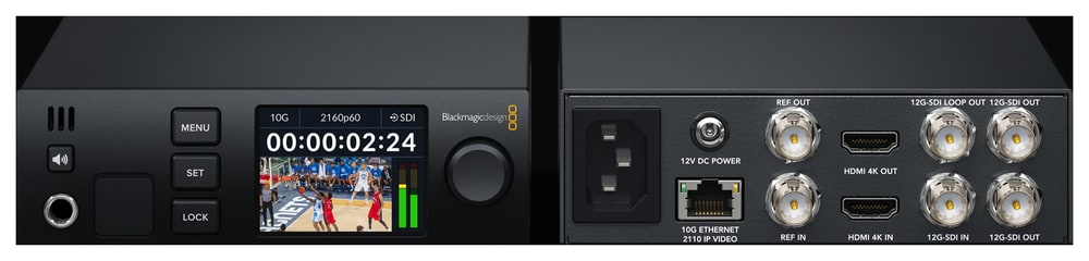 Blackmagic 2110 IP UpDownCross 12G – Vezérlőtermekbe és közvetítőkocsikba