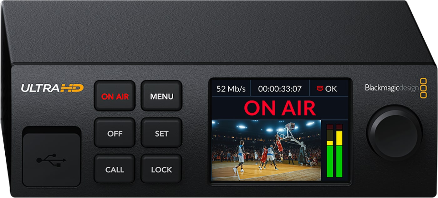 Blackmagic Streaming Encoder 4K – Önálló enkóder harmad rack szélességben
