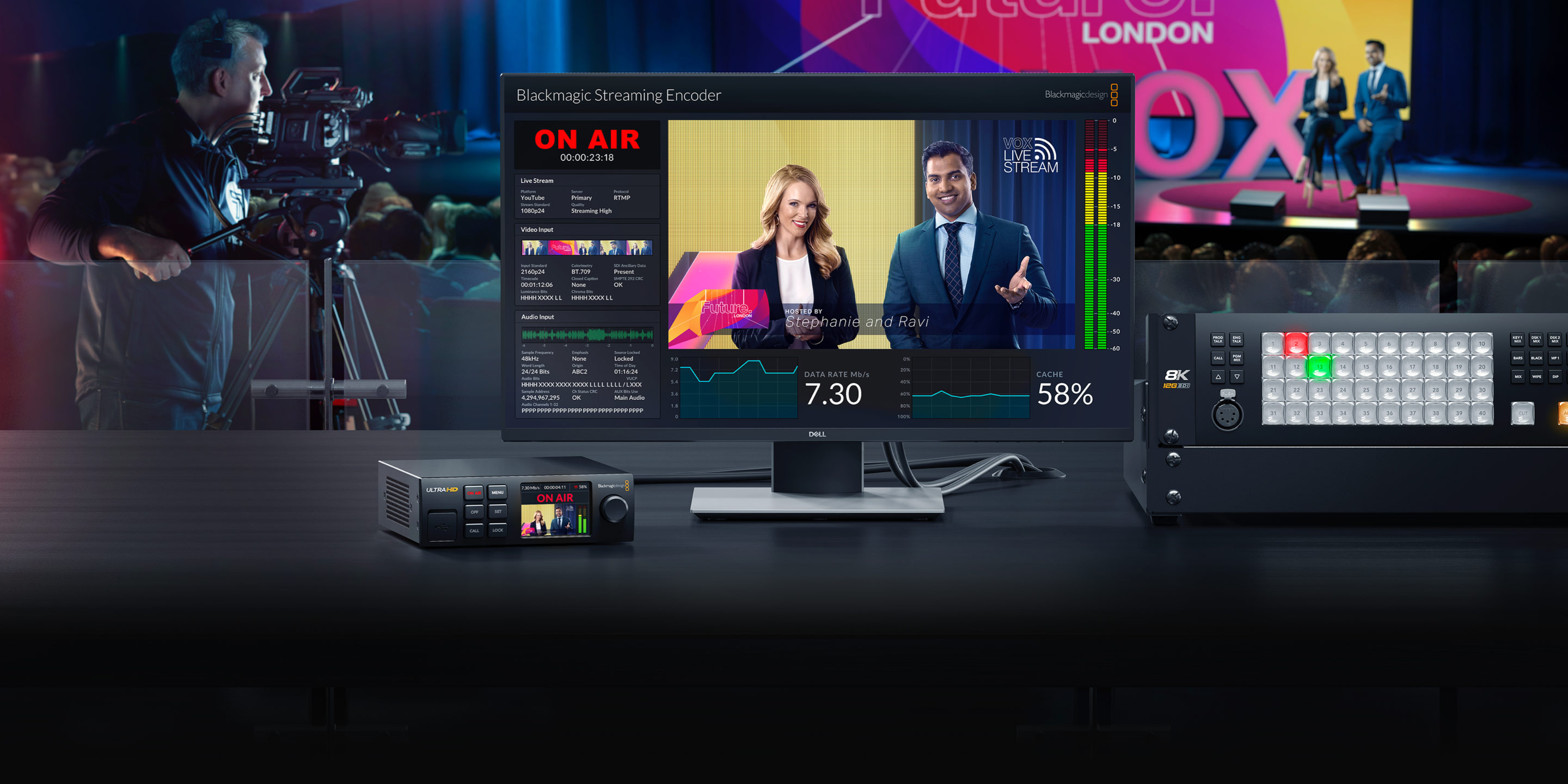 Blackmagic Streaming Encoder 4K ve vysílacím workflow