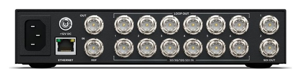 Blackmagic Videohub Mini 6x2 12G – Fejlett 12G-SDI SD, HD és Ultra HD jelekhez