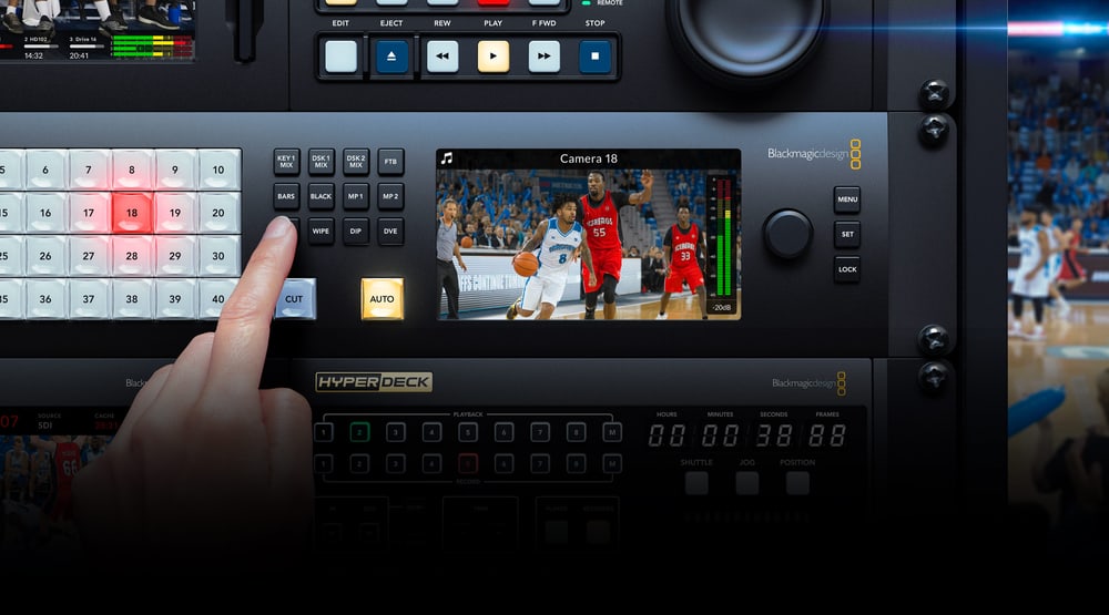 ATEM 4 M/E Constellation 4K Plus – Kezelőpanel közvetlenül az előlapon