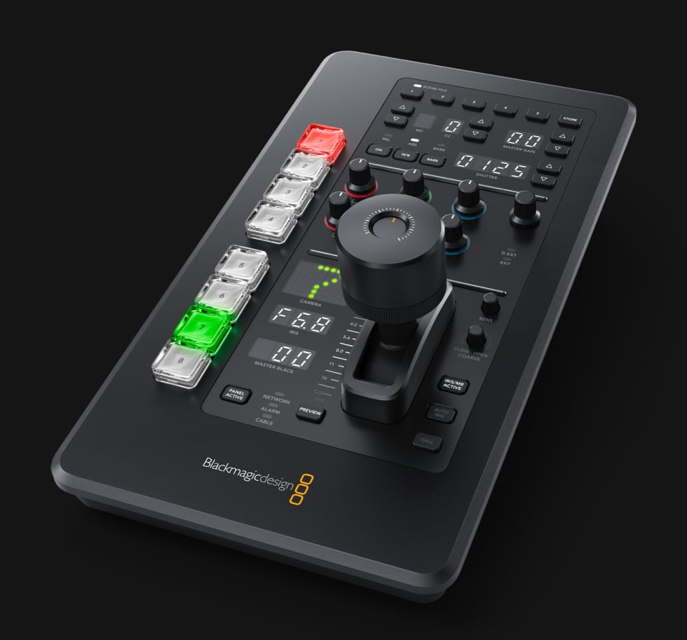 ATEM Micro Camera Panel – Műsorszórási vezérlés CCU stílusban