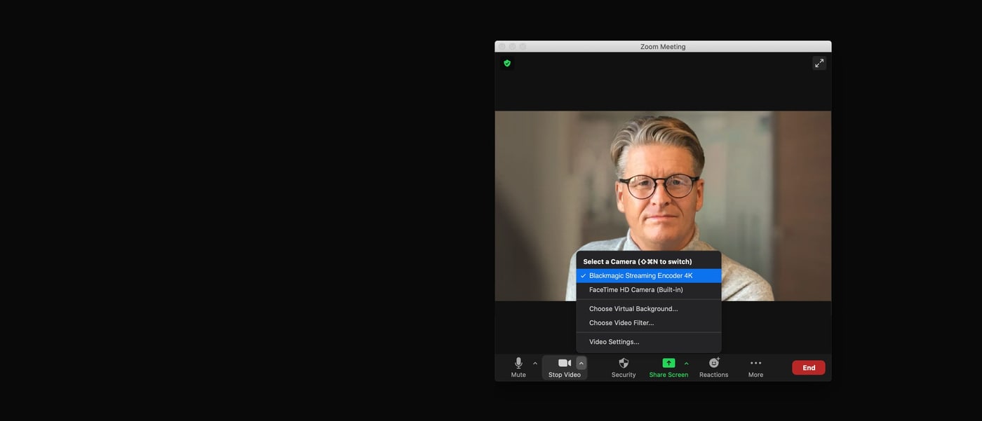 Blackmagic Streaming Decoder 4K – USB-C webkameraként