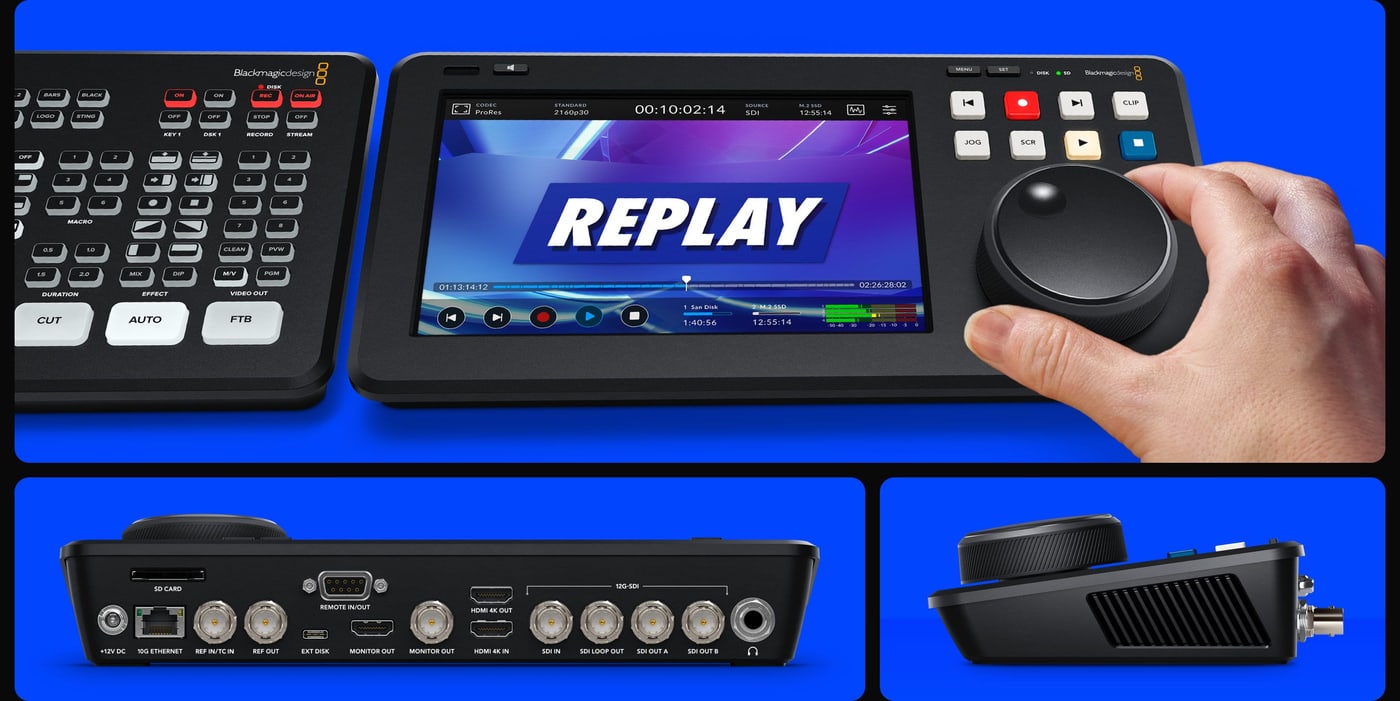 HyperDeck Shuttle 4K Pro 2TB – Asztalra tervezve