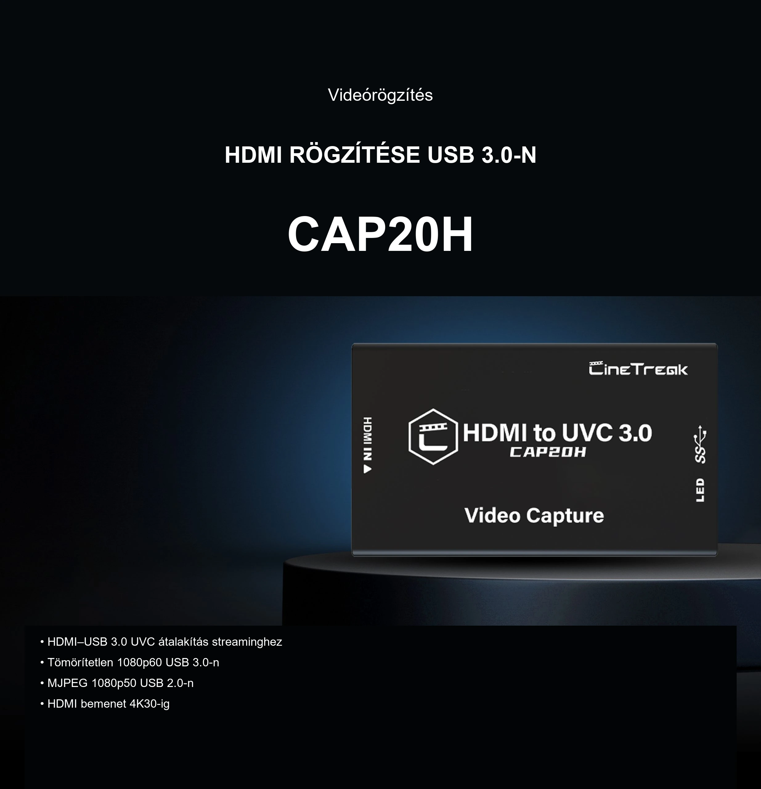 HDMI-rögzítés illesztőprogram nélkül