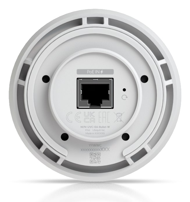 Ubiquiti UniFi Protect G6 Bullet, fehér – Egy kábel az adatnak és a tápellátásnak
