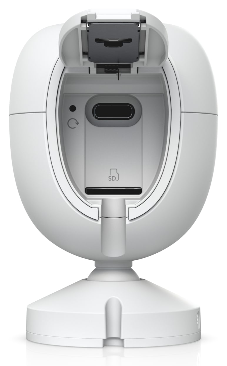 Ubiquiti UniFi Protect G6 Instant, fehér – USB-C tápellátás és microSD-kártyahely