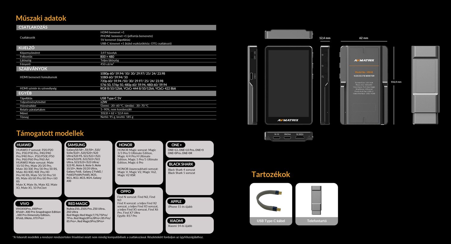 AVMATRIX VM40 – infografika 12