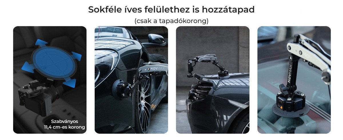 Íves felületeken is tart