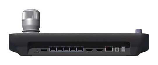HDMI-kimenet és vezérlőportok
