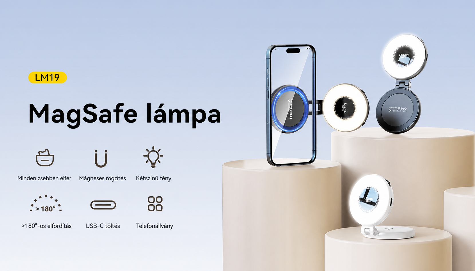 Přeložená infografika funkcí Ulanzi LM19