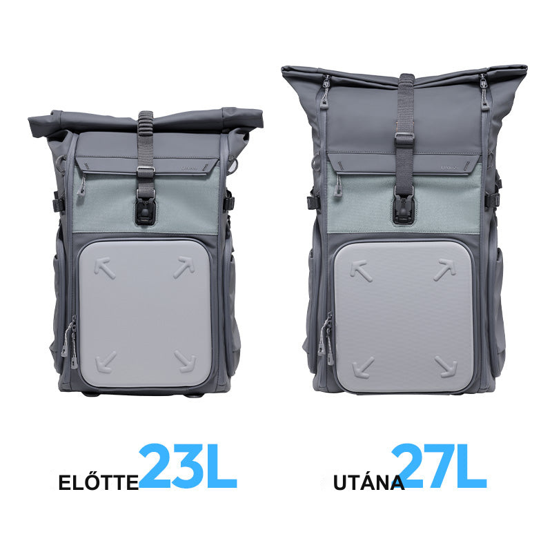 ELŐTTE 23 l, UTÁNA 27 l