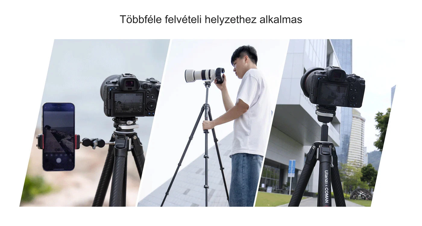 Többféle felvételi helyzethez alkalmas