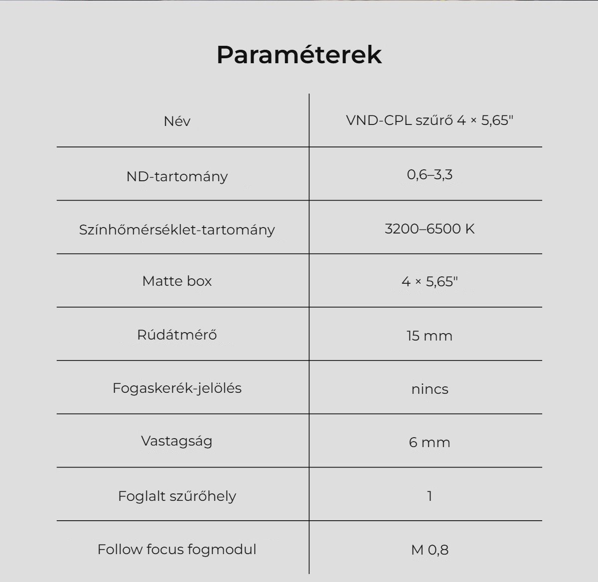 Paraméterek