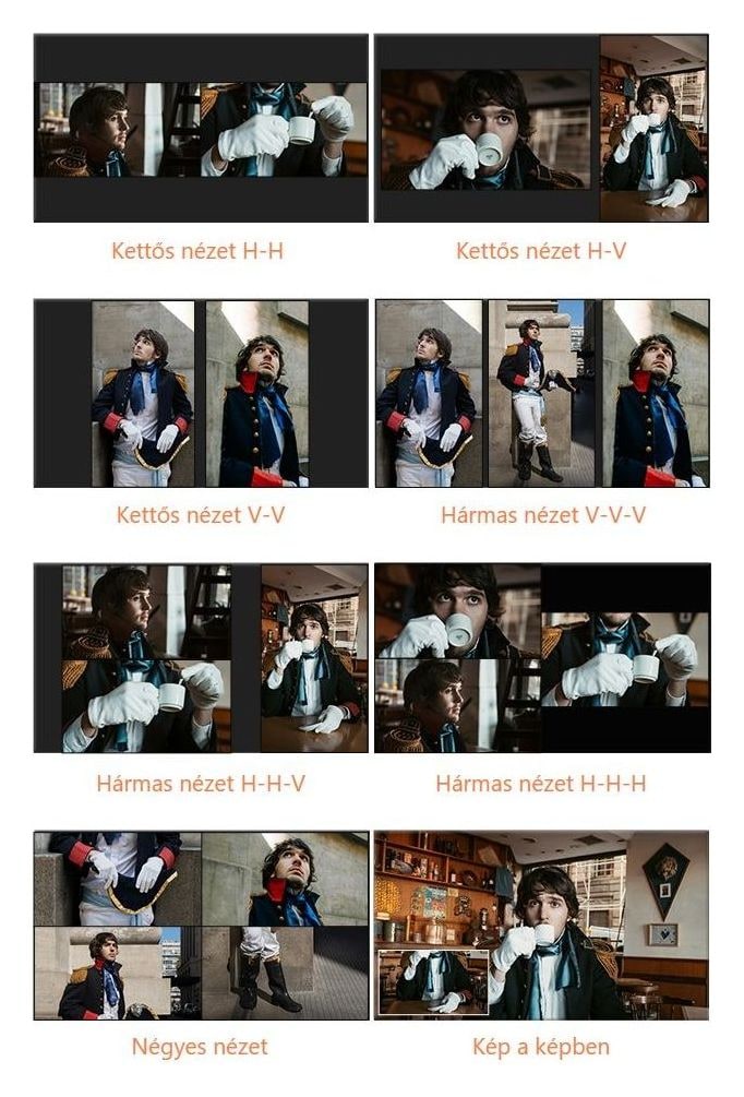 Desview OL14 – Fekvő és álló monitorozás több nézetben