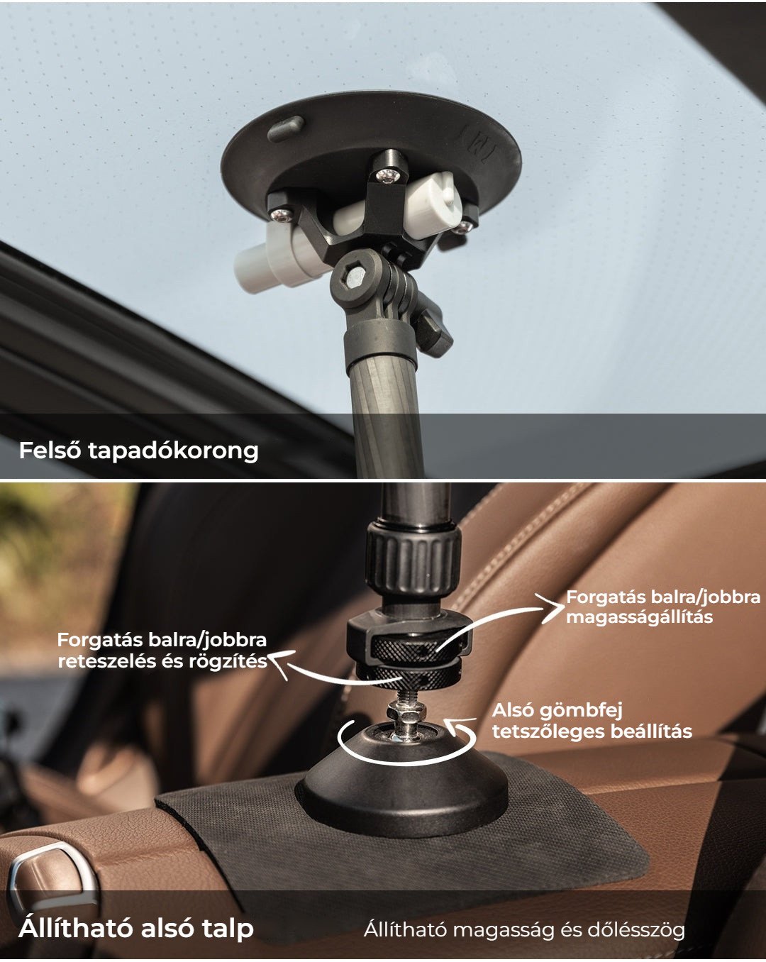 Tapadókorong és állítható talp