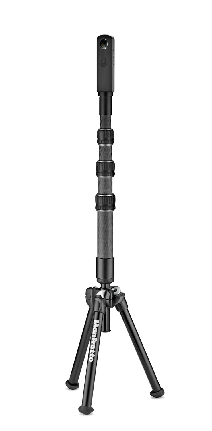 Manfrotto MBASECONVR s VR boomem a 360° kamerou