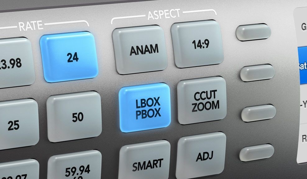 Teranex AV – Kezelés a panelen és számítógépről
