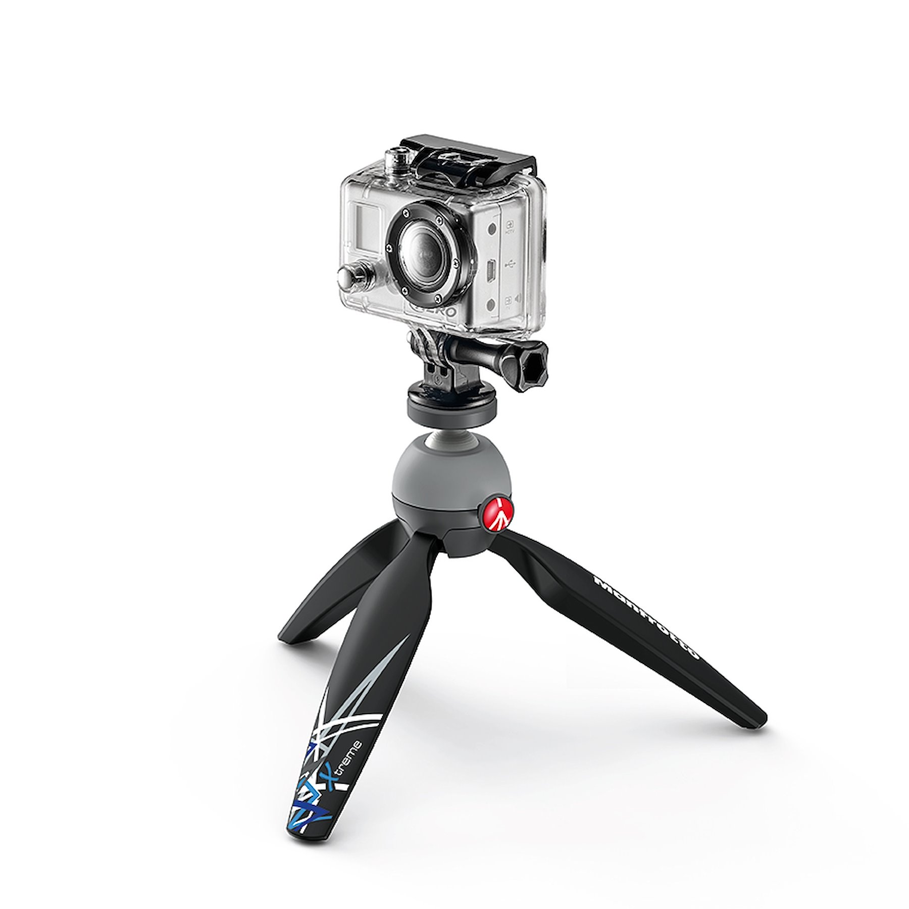 PIXI Xtreme asztali használatban, nem mellékelt GoPro kamerával