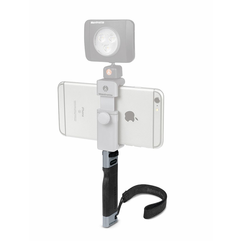 Manfrotto HandGrip TwistGrip bilinccsel és okostelefonnal