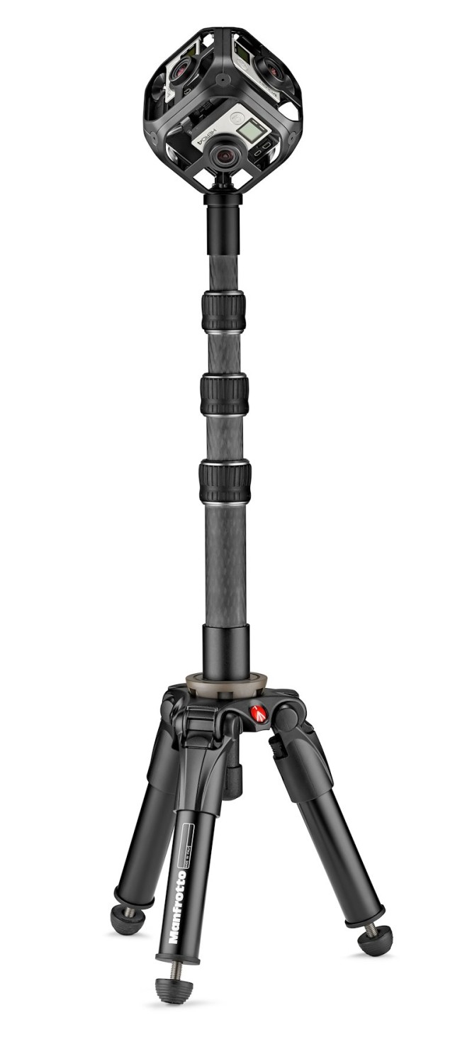 Manfrotto MBASEPROVR s VR boomem a 360° kamerou