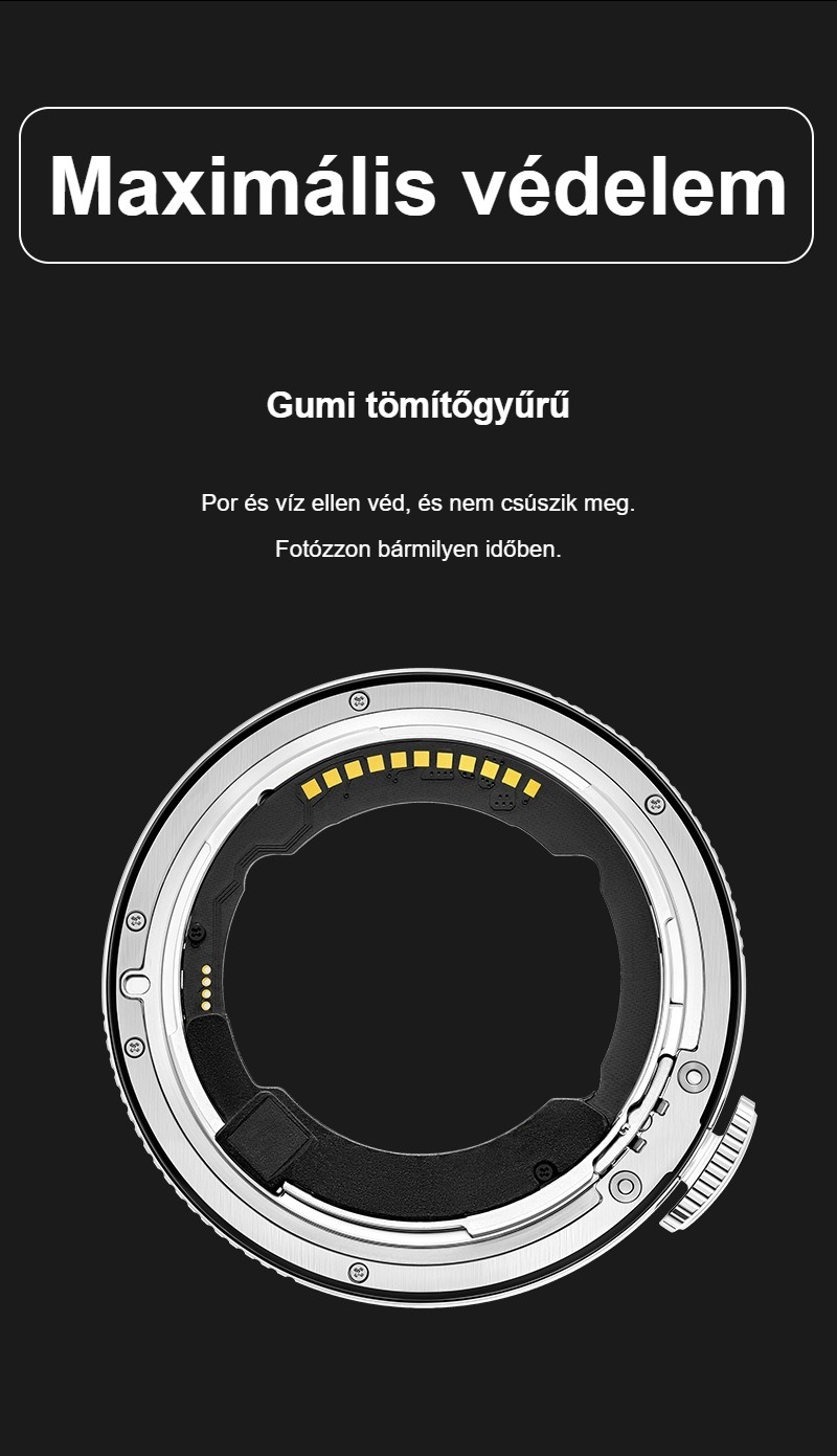 Megadap ETZ21 Pro+ – Gumi tömítőgyűrű por és víz ellen