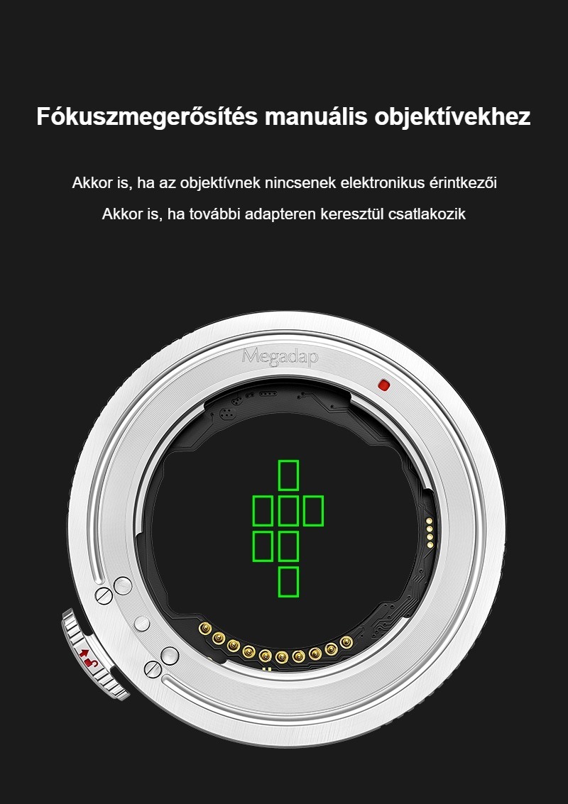 Megadap ETZ21 Pro+ – Fókuszmegerősítés manuális objektívekhez