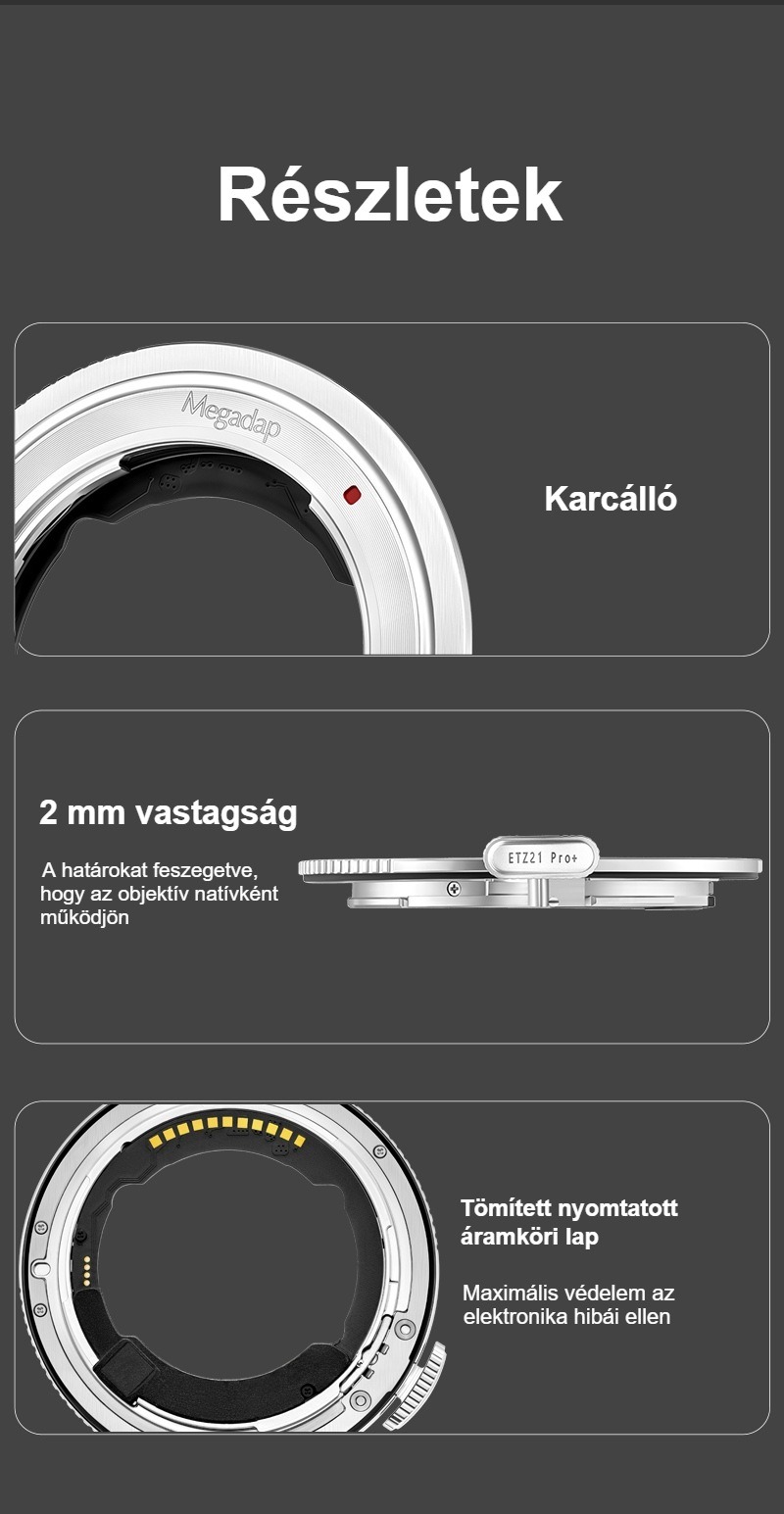 Megadap ETZ21 Pro+ – 2 mm vastagság és tömített elektronika