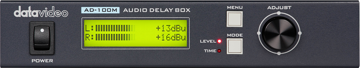 Előlap SMT LCD kijelzővel, MENU és MODE gombokkal, valamint ADJUST tárcsával