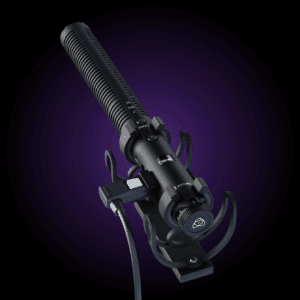 A mellékelt rögzíthető USB-C kábel az Atomos StudioSonic Shotgun mikrofonhoz