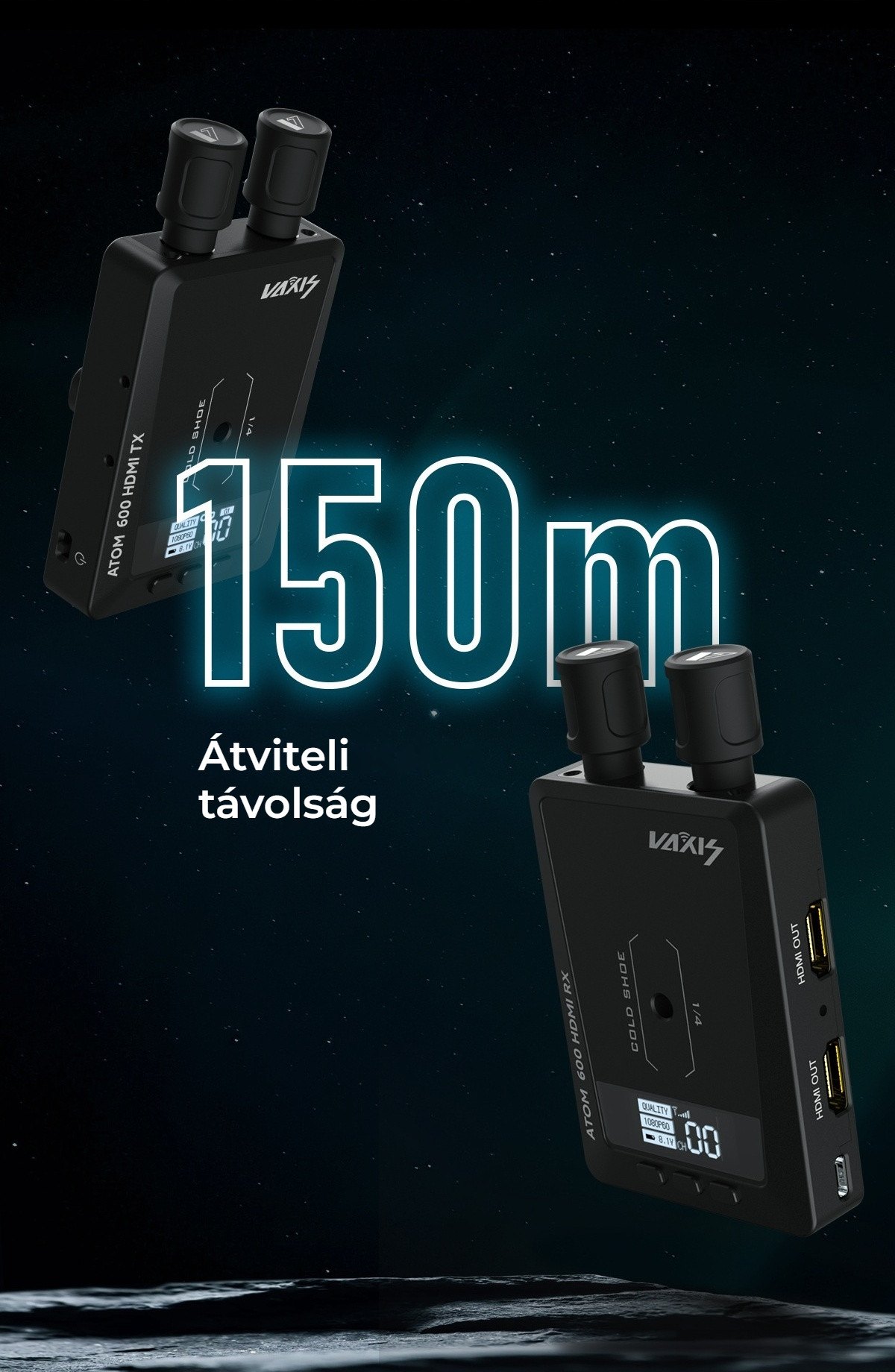 150 m hatótáv