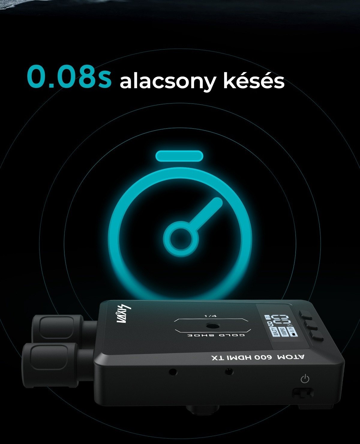 0,08 s késés