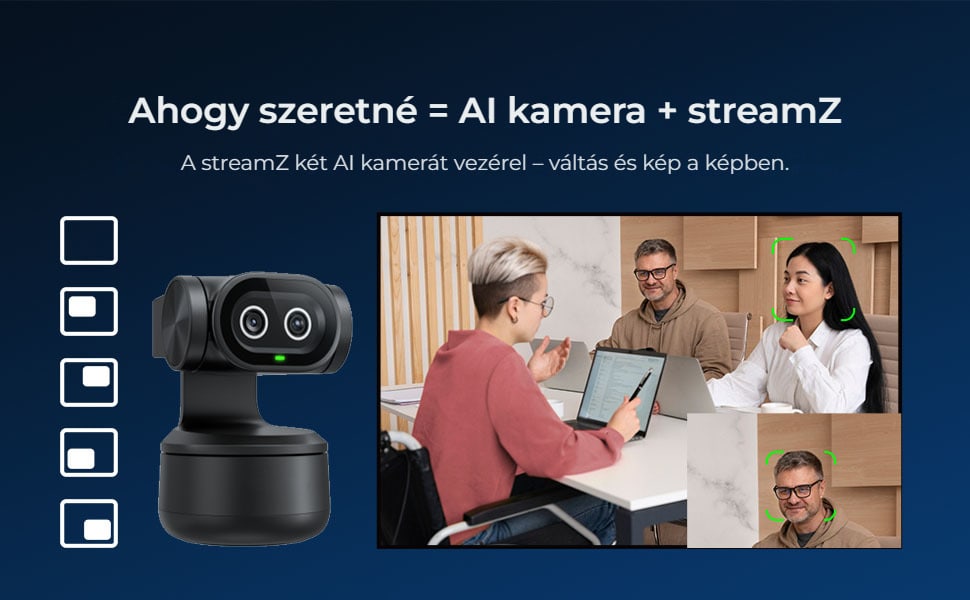 AI kamera és streamZ